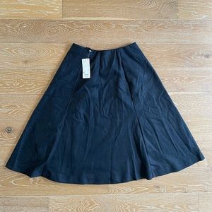 Uniqlo wool blended flared midi skirt